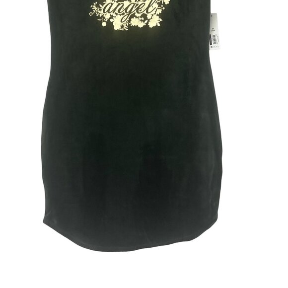 No Boundaries Dress Womens Medium Green Angel Velvet Short Sleeves New - Picture 4 of 10
